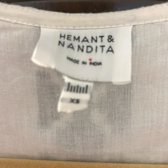 Hemant & Nandita | Moira Twisted Yoke Midi NWT Dress Sz. XS - Picture 7 of 10